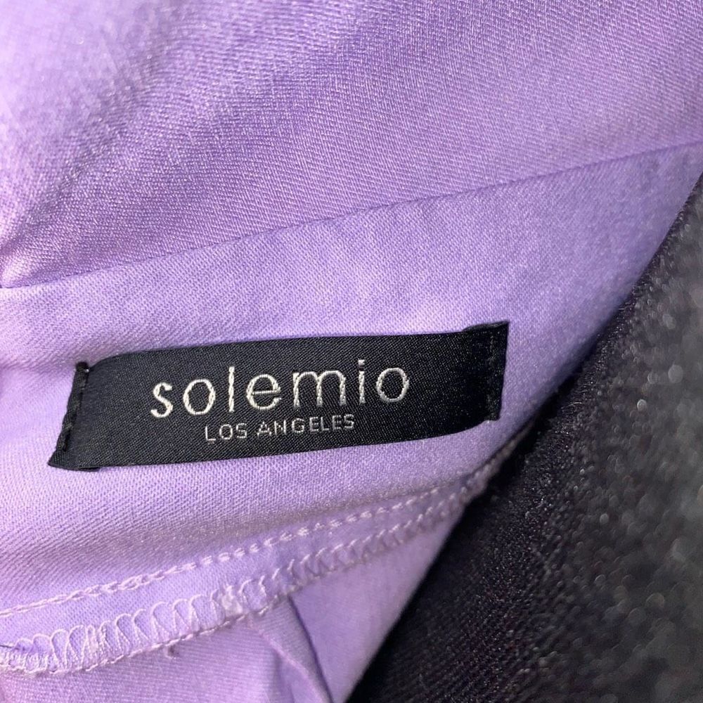 Solemio scoopneck bodycon sleeveless dress purple small women - Picture 7 of 11